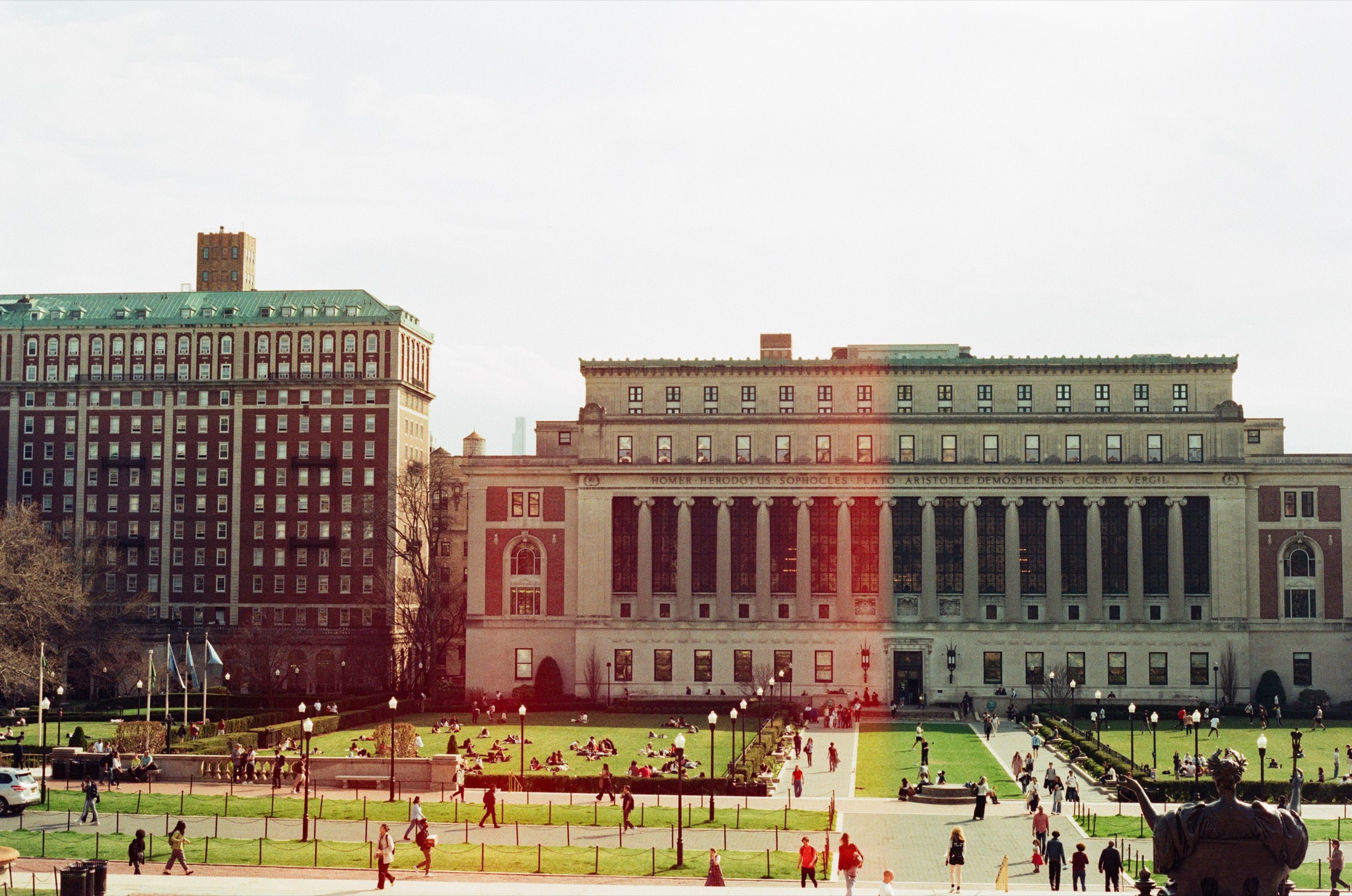 Columbia University campus on 35mm film